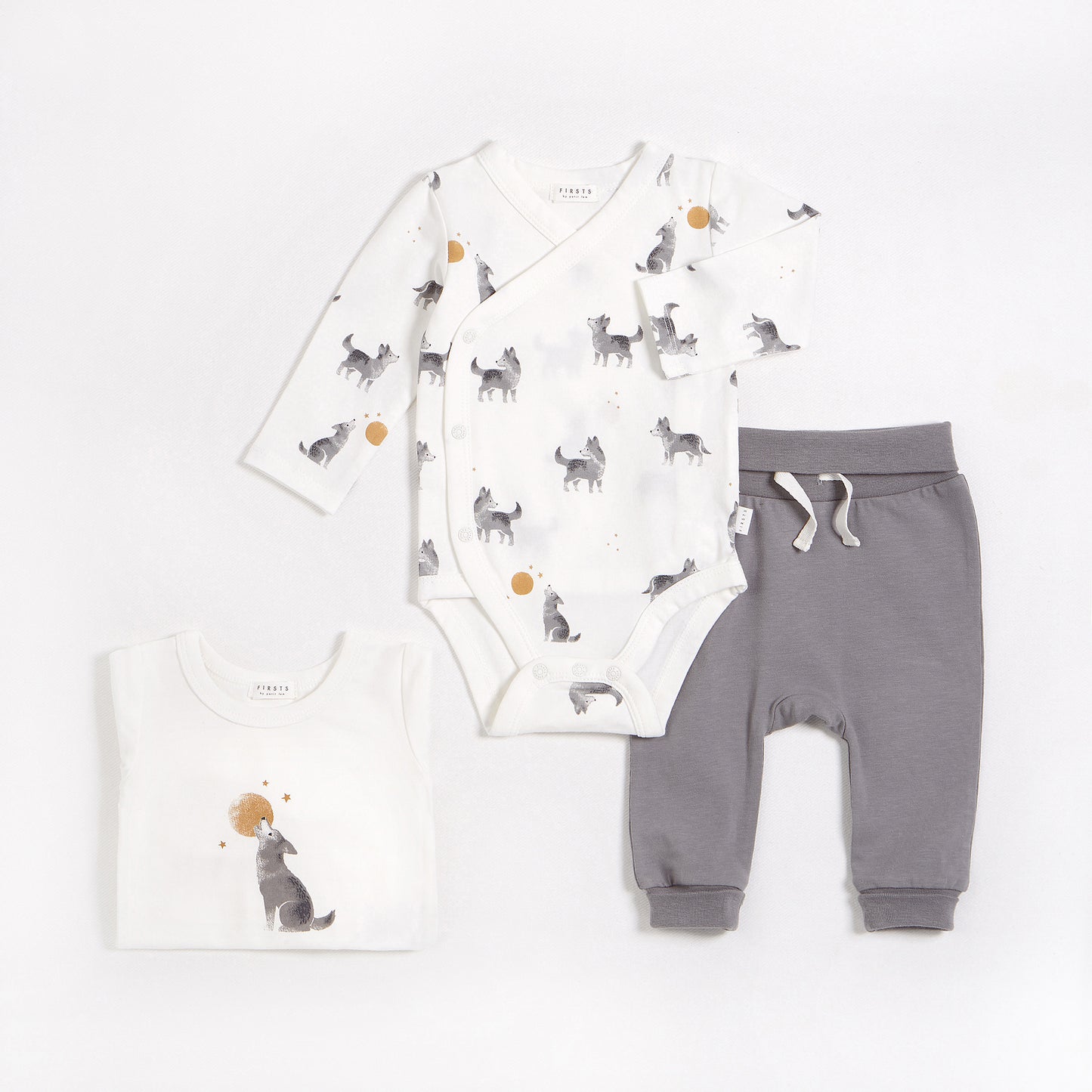 Wolf Pups 3pc Outfit Set