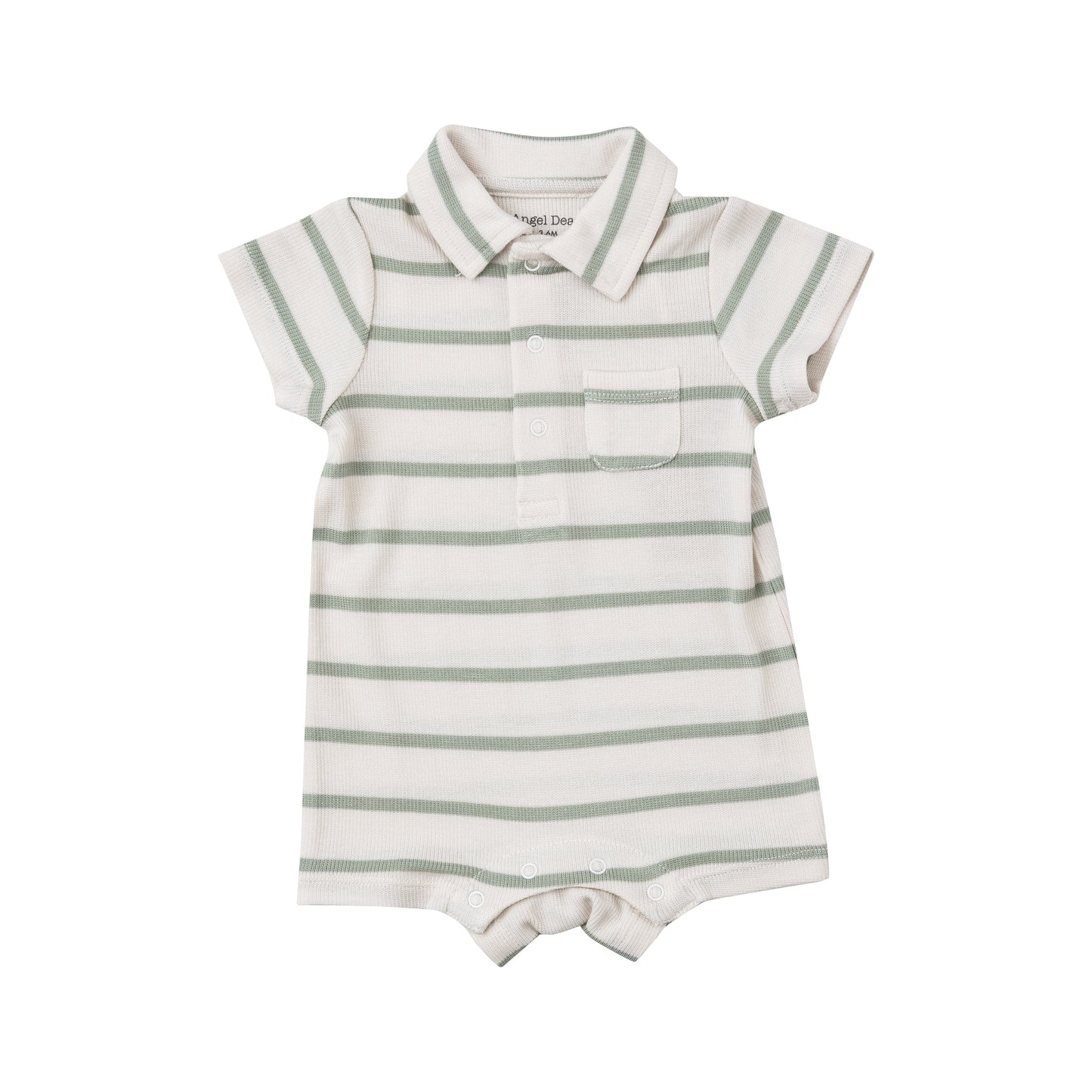 Load image into Gallery viewer, Desert Sage Striped Polo Shortie
