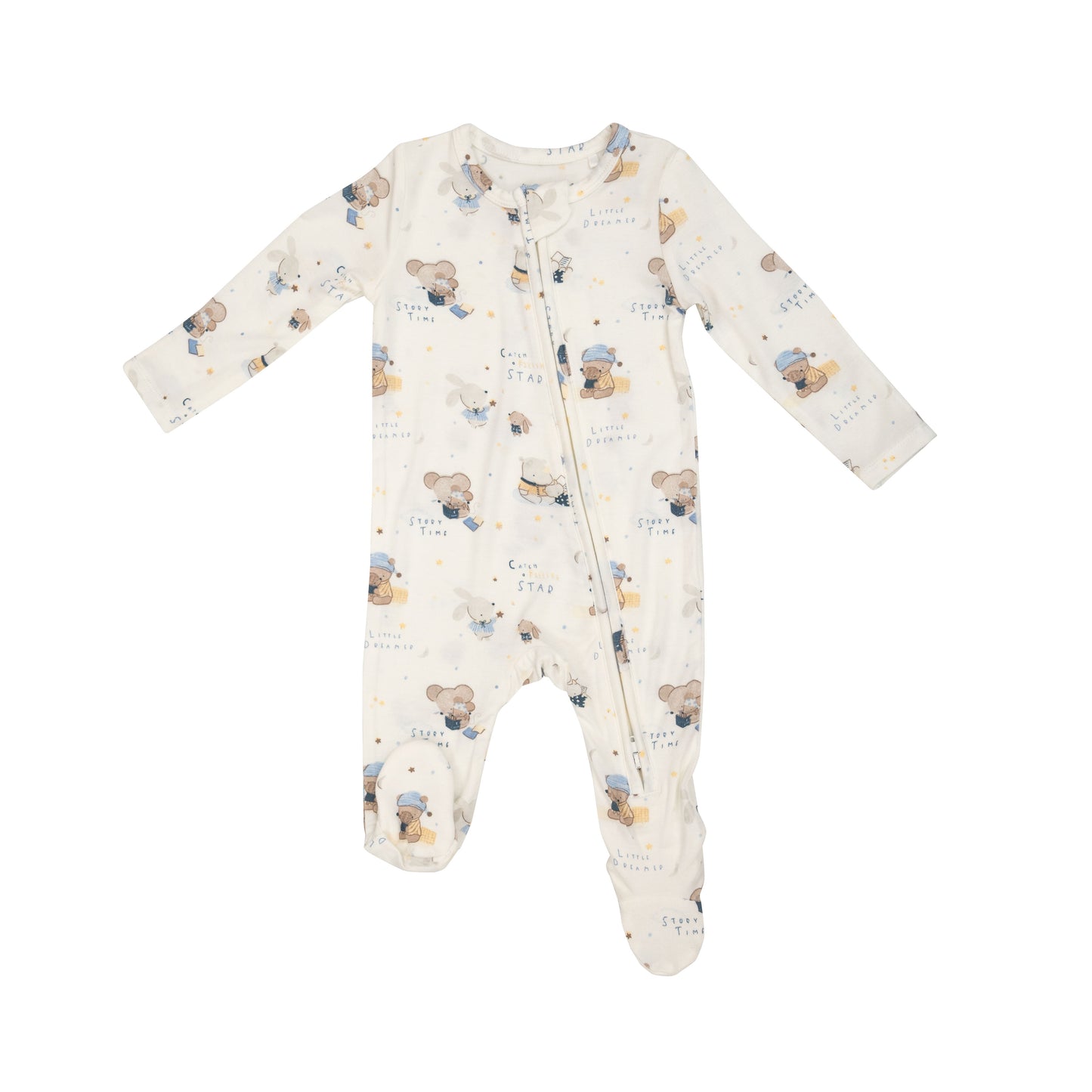 Bedtime Story Zipper Footie