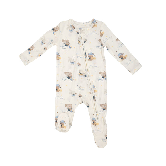 Bedtime Story Zipper Footie