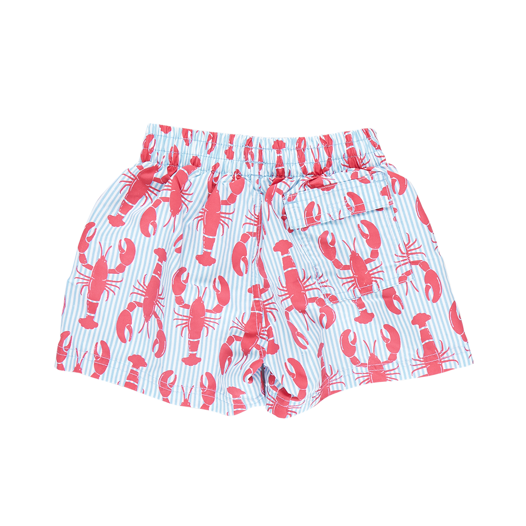Load image into Gallery viewer, Lobster Stripe Swim Trunk
