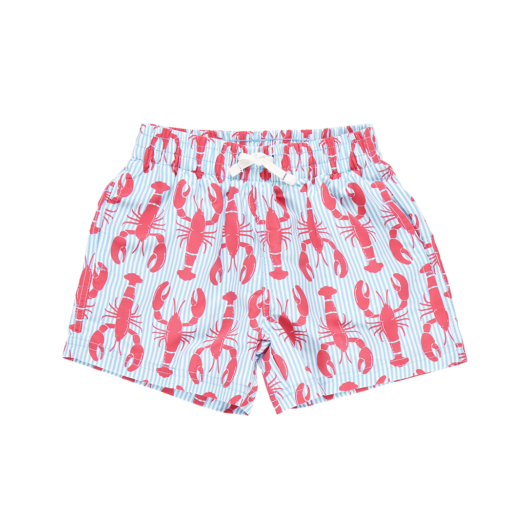 Load image into Gallery viewer, Lobster Stripe Swim Trunk
