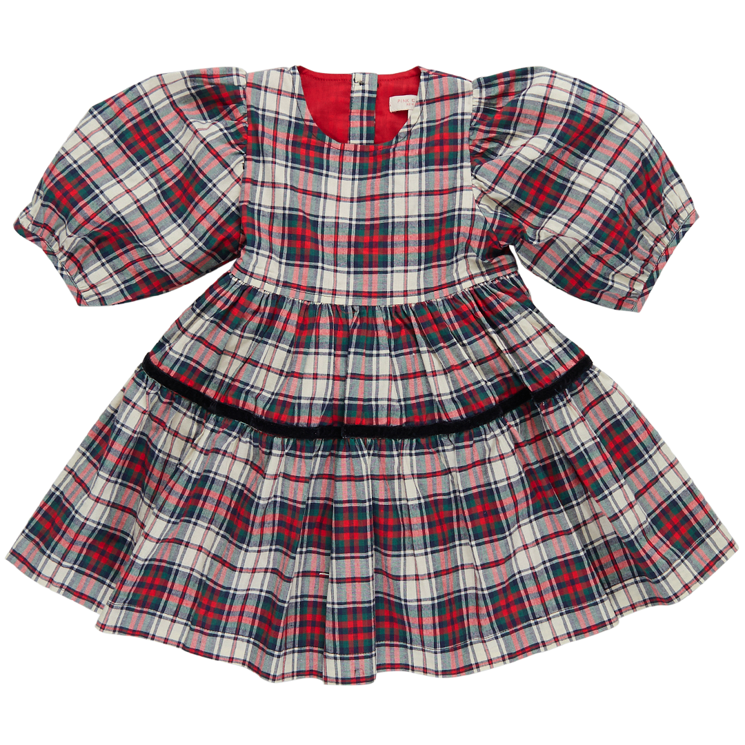 Maribelle Dress, Holly Tartan