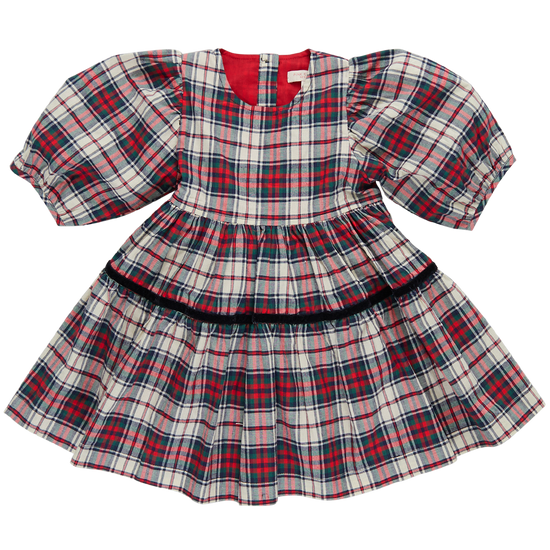 Maribelle Dress, Holly Tartan