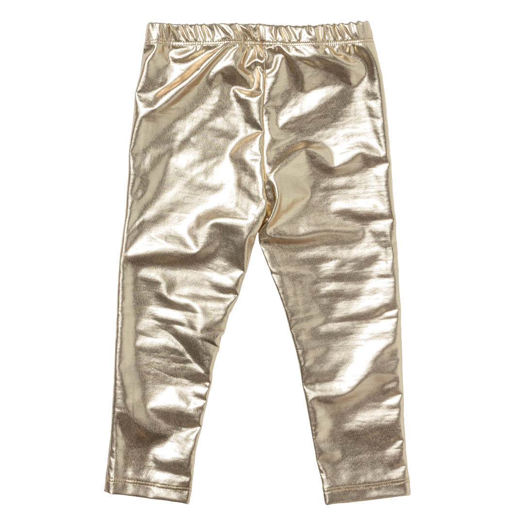 Gold Lame Legging