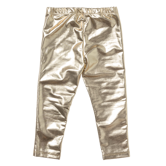 Load image into Gallery viewer, Gold Lame Legging
