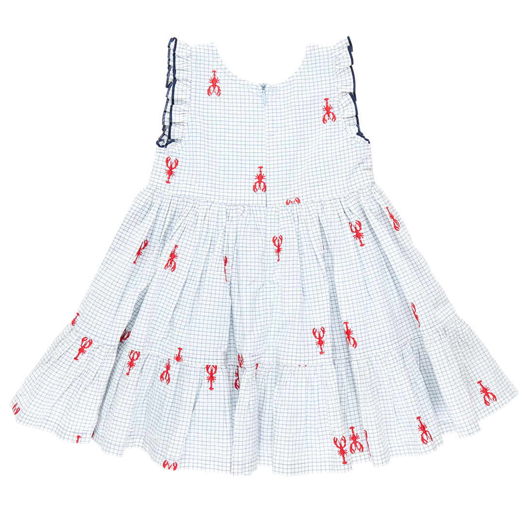 Kelsey Dress, Lobster Check
