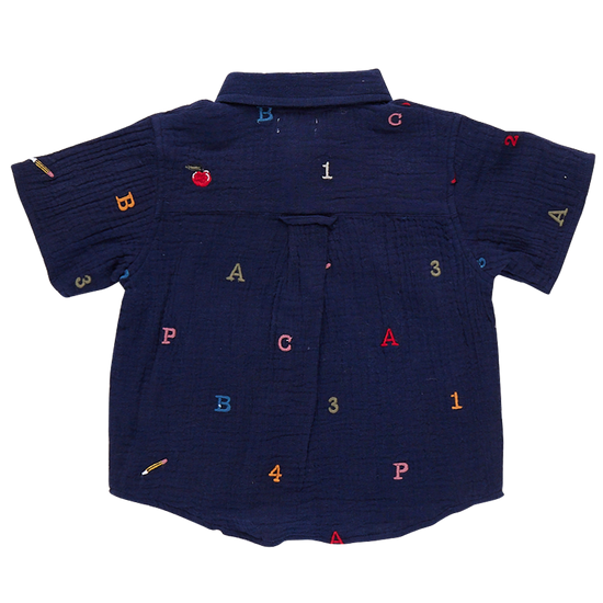 Alphabet Embroidery Jack Shirt