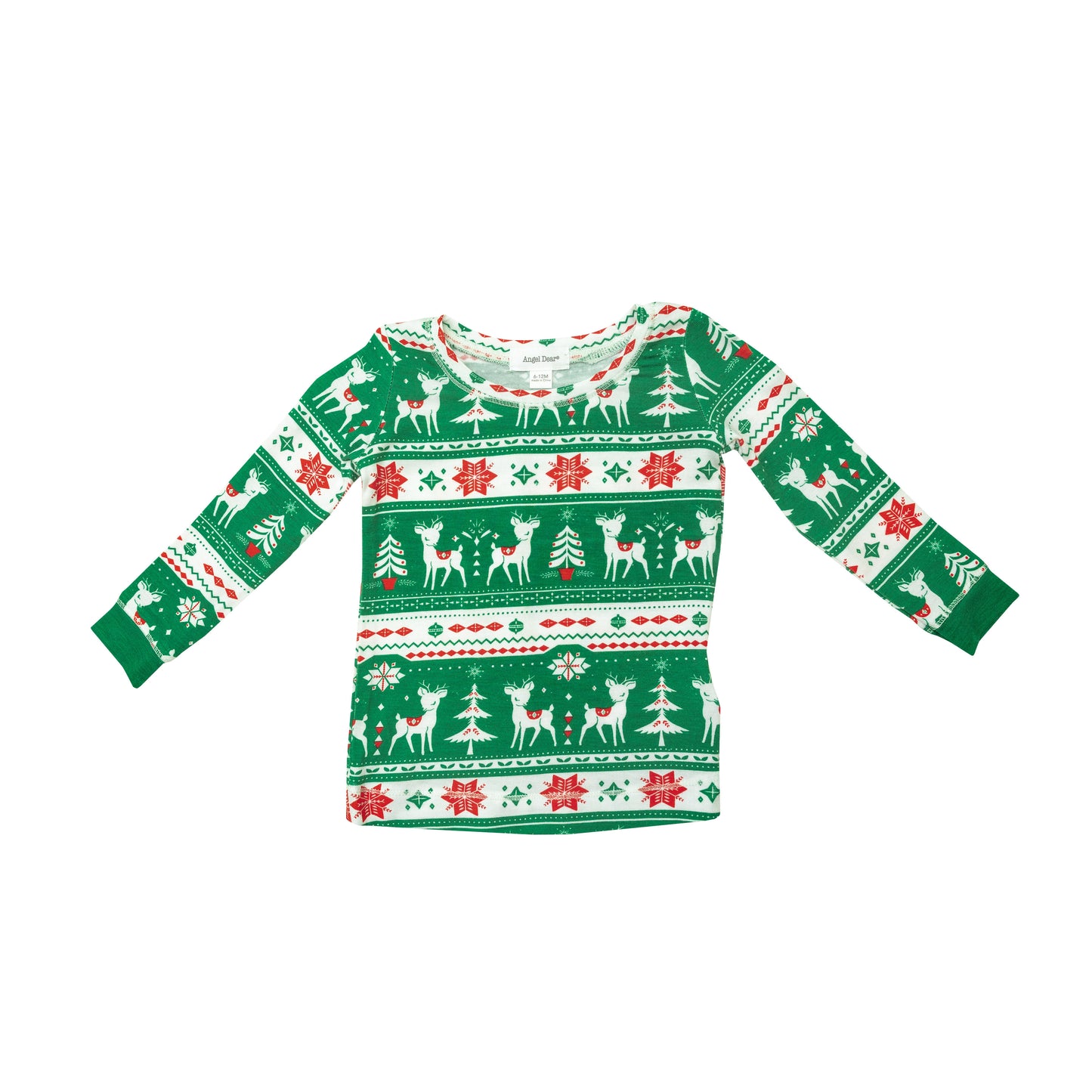 Vintage Deer Green Fair Isle Lounge Set