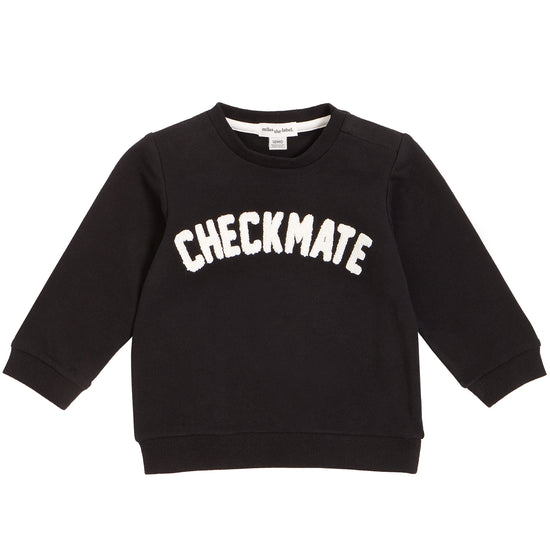 Chenille Checkmate Sweatshirt