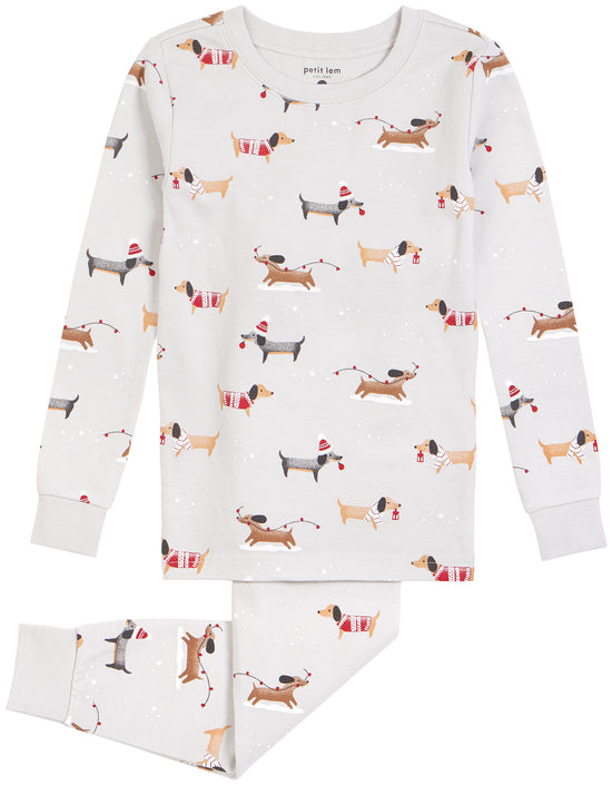 Dachsund through the Snow Pajama Set