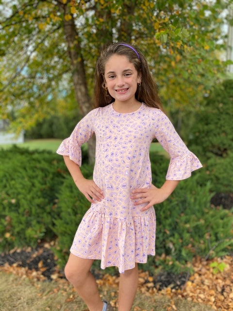Metallic Leopard London Dress