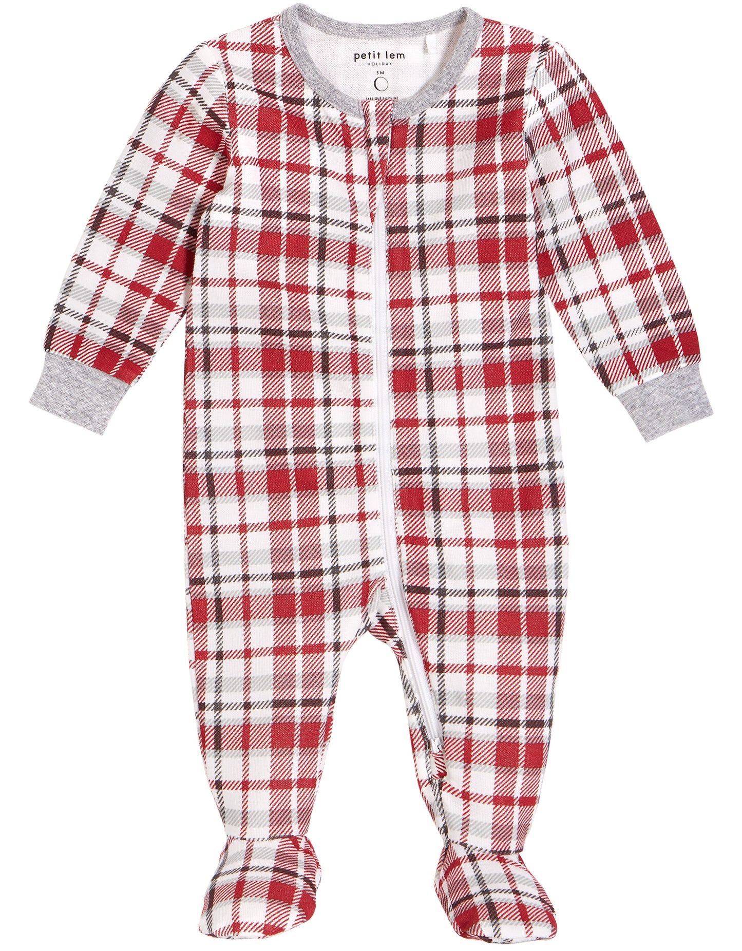 Holiday Plaid Footed Sleeper