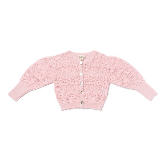 Knit Cardigan, Pink