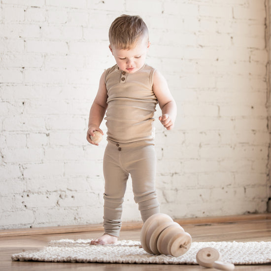 Organic Leggings, Oatmeal