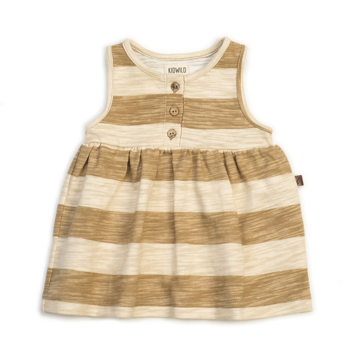 Organic Tank Dress, Honey Stripe