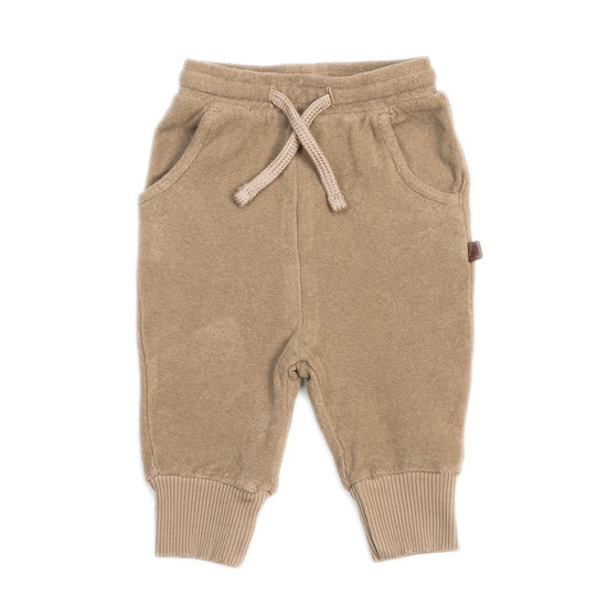 Organic Terry Joggers, Fawn