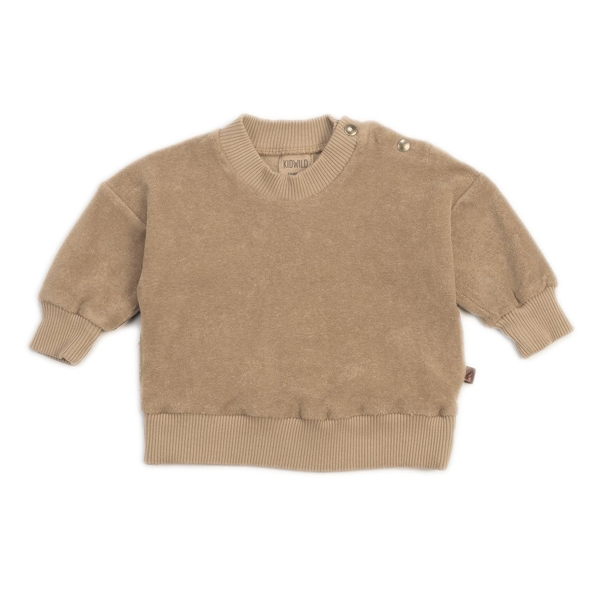 Organic Terry Sweatshirt, Fawn