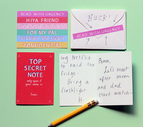 Top Secret Friendship Notes