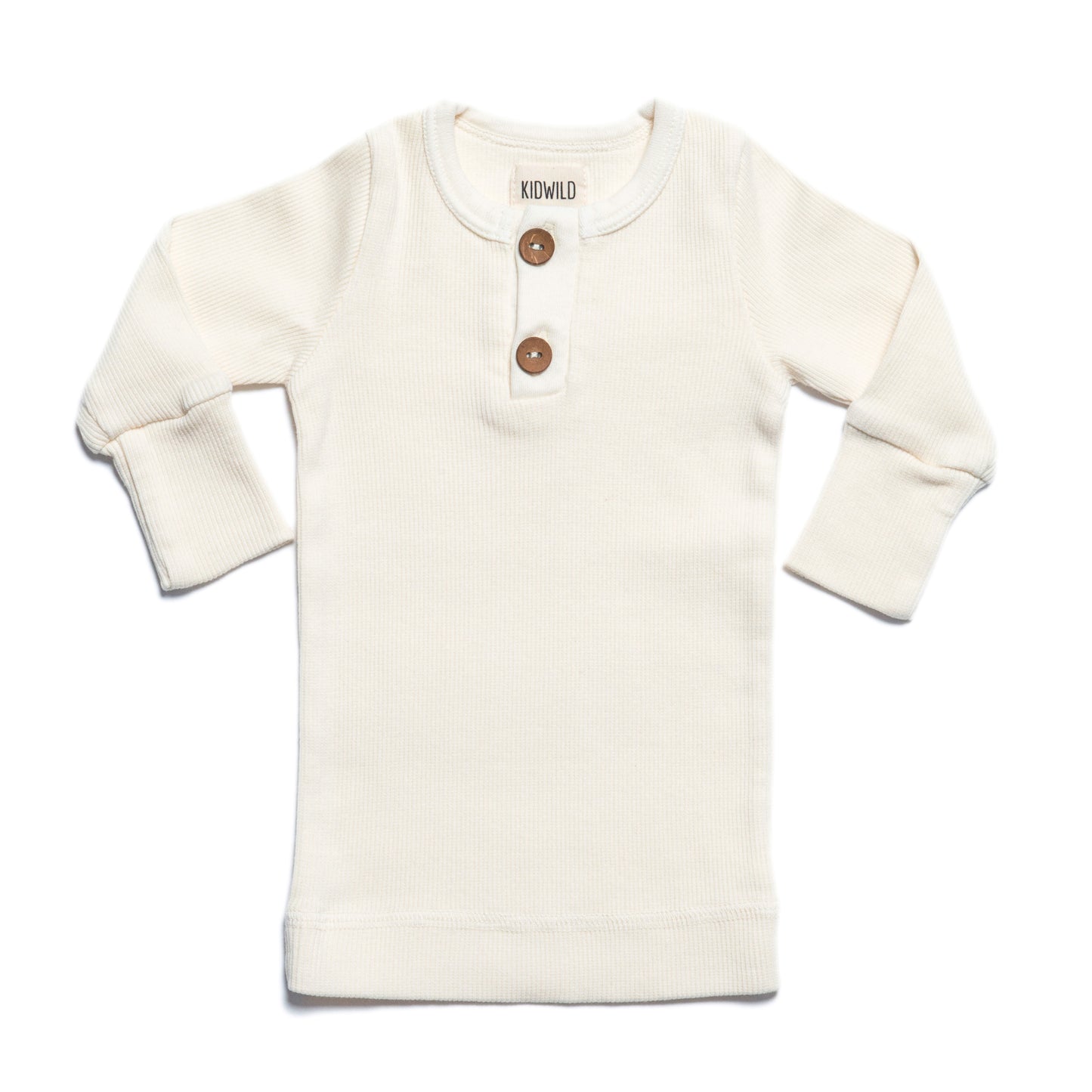 Organic Long Sleeve Top, Vanilla