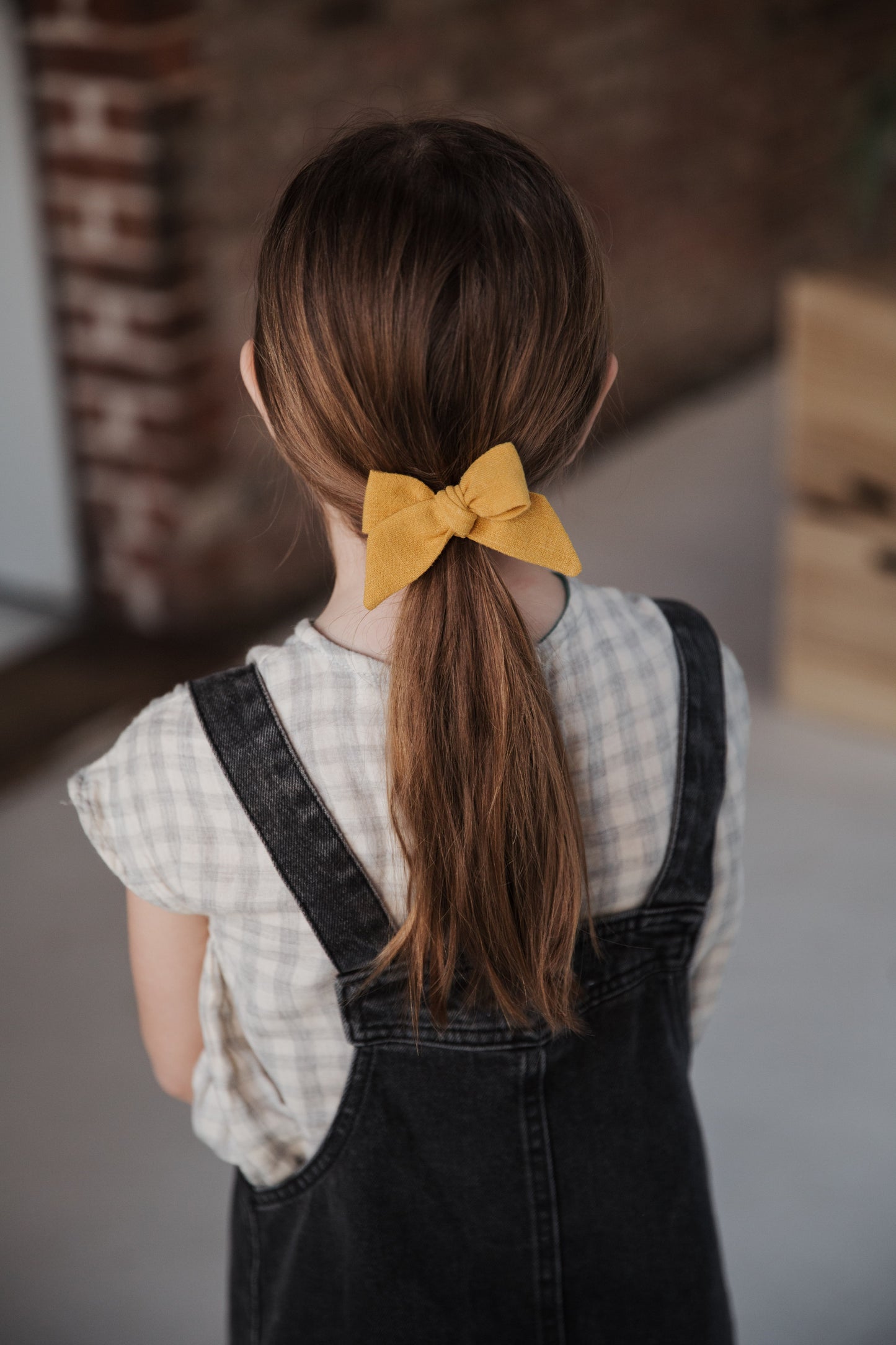 Baby Tied Bow, Mustard