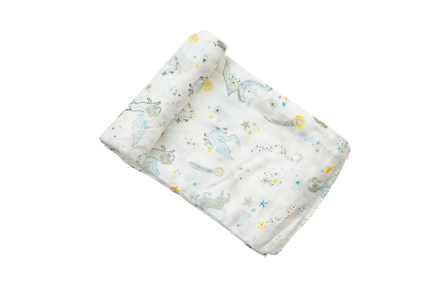 Yellow Star Lovie & Celestial Blue Swaddle Set