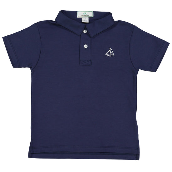 Henry Short Sleeve Polo, Medieval Blue